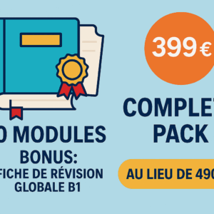 Pack complet – 10 modules Anglais B1 + bonus exclusifs